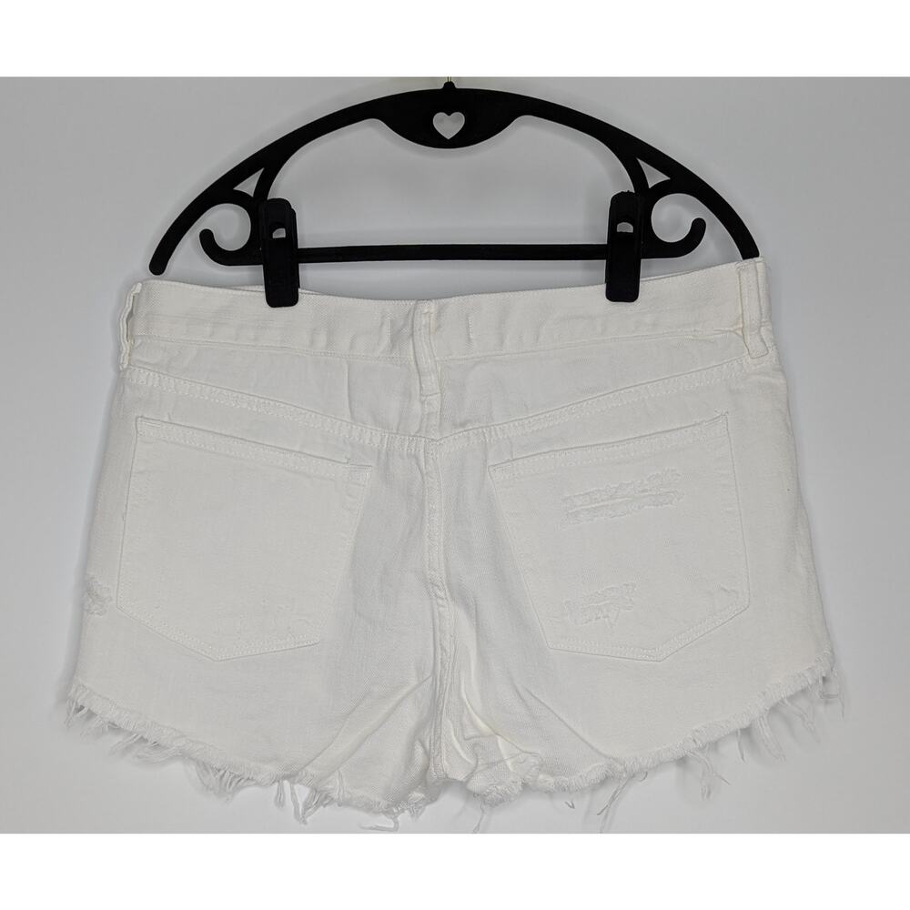 Free People White Shorts Loving Good Vibrations - Picture 5 of 10